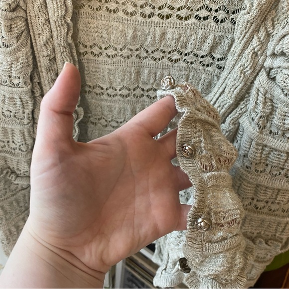 Free People | Knit Gray Sweater - Picture 3 of 7